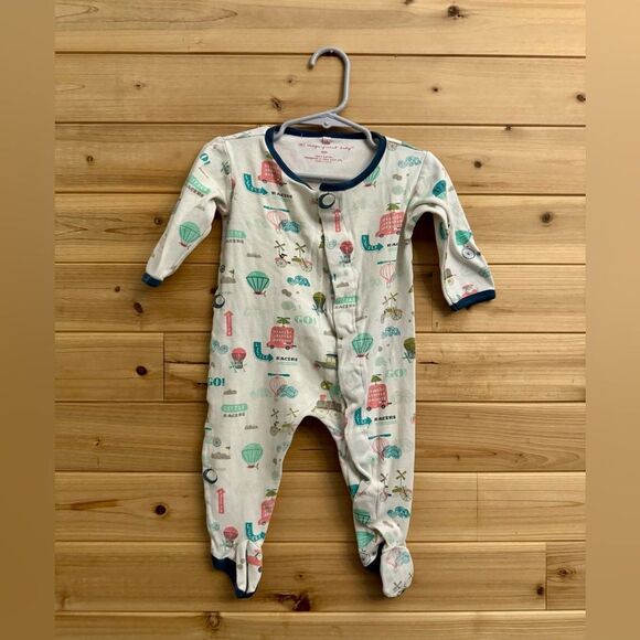 Magnificent Baby Size 9 Months Gender Neutral Vehicle Air Balloon Footie Pajamas - Picture 1 of 9